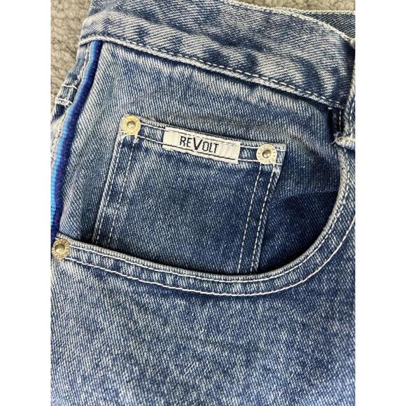 NWT Revolt Blue Denim Jeans Fit & Flare Womens Size 22 100% Cotton Deadstock - Picture 8 of 14